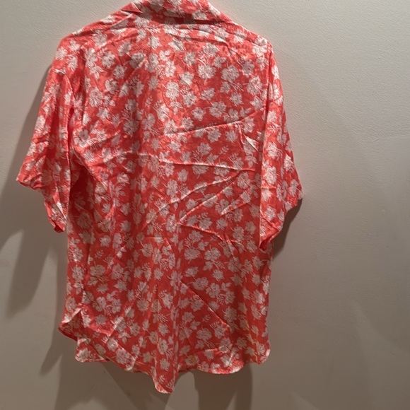 Vintage Victoria's Secret Coral Floral Sleep Shirt Dress P/S - Picture 5 of 5